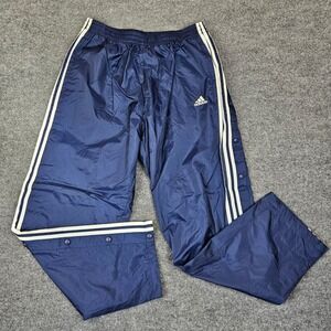 Vintage Adidas Team Track Break Away Pants Mens XL Windbreaker Warm Up Y2K Lined